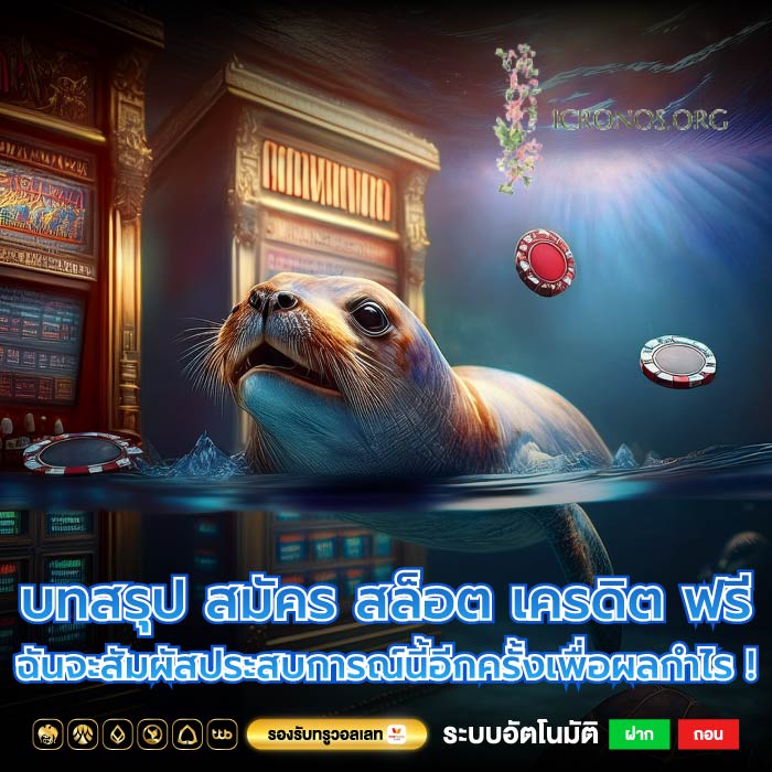 บทสรุป สมัคร สล็อต เครดิต ฟรี ฉันจะสัมผัสประสบการณ์นี้อีกครั้งเพื่อผลกำไร !